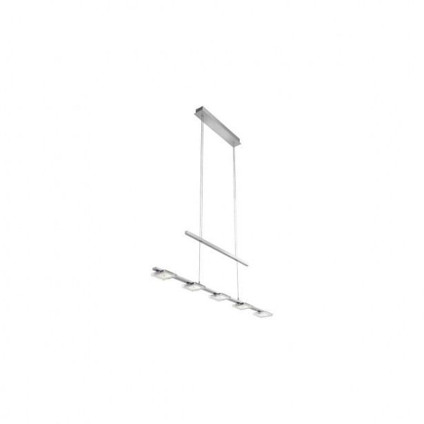 LED-riippuvalaisin Paul Neuhaus Futura, 82x8.5cm, 5W, himmennettävä, teräs