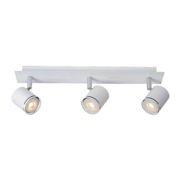 Kattospotti Lucide Rilou, 90x440mm, 3x5W, himmennettävä, valkoinen
