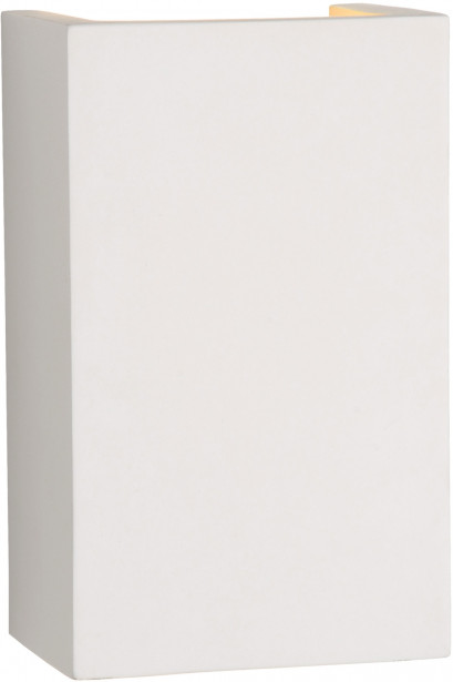 Seinävalaisin Lucide Gipsy suorakaide, 18 cm, G9, valkoinen