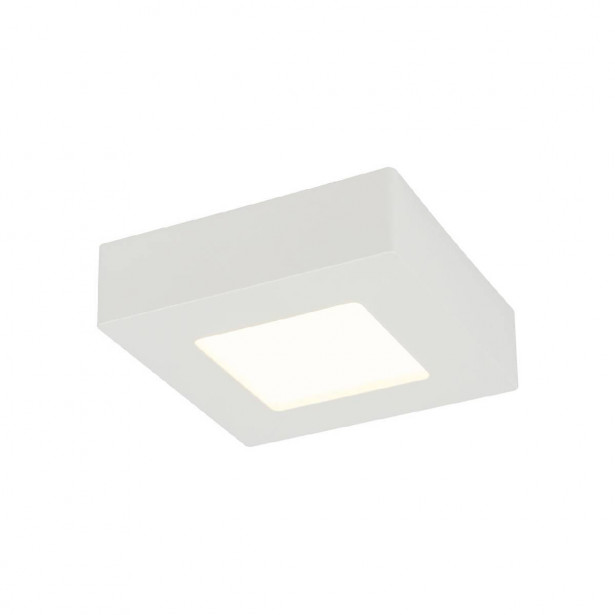 LED-kattospotti Globo Svenja, 12.2x12.2cm, 6W, valkoinen