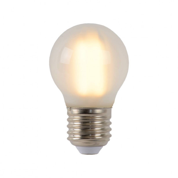 LED-lamppu Lucide filamentti E27, Ø4.5cm, himmennettävä, 4W, 2700K, maitolasi