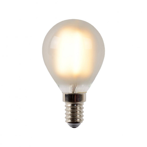 LED-lamppu Lucide filamentti E14, Ø4.5cm, himmennettävä, 4W, 2700K, maitolasi