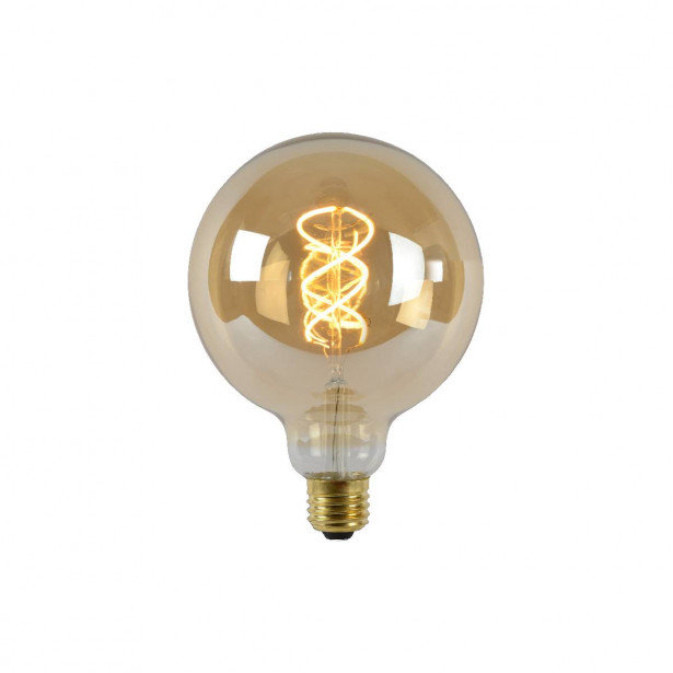 LED-lamppu Lucide filamentti E27, Ø12.5cm, himmennettävä, 5W, 2200K, amber
