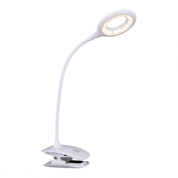 LED-klipsivalaisin Globo Pia, 3W, valkoinen
