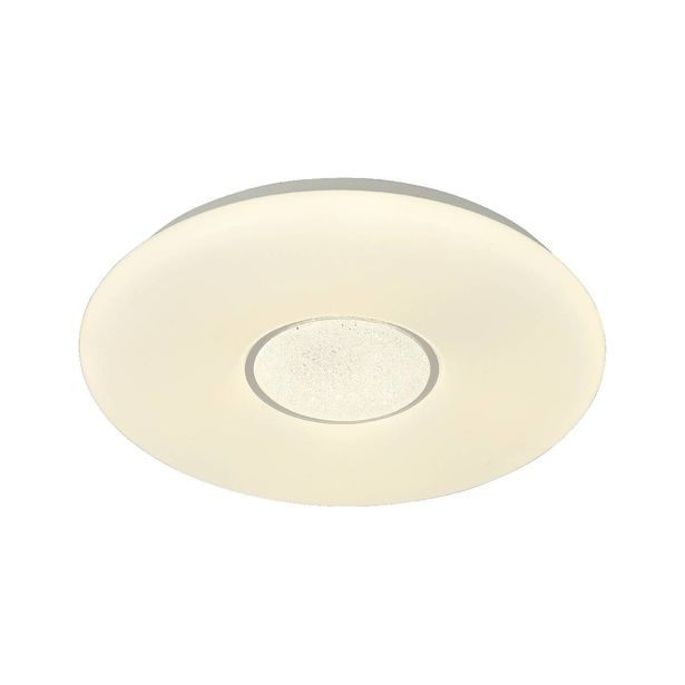 LED-plafondi FocusLight Moon, Ø39.5cm, 24W, himmennettävä, valkoinen