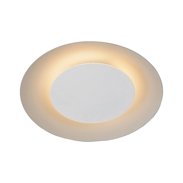 LED-plafondi Lucide Foskal, Ø21.5cm, 6W, valkoinen