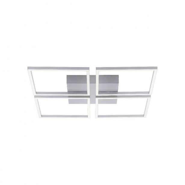 LED-kattovalaisin Paul Neuhaus Inigo, 52.5x52.5cm, 8W, himmennettävä, harjattu teräs