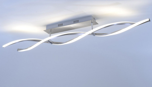 LED-kattovalaisin Paul Neuhaus Polina, 2x10,2W, 230V, IP20, teräs