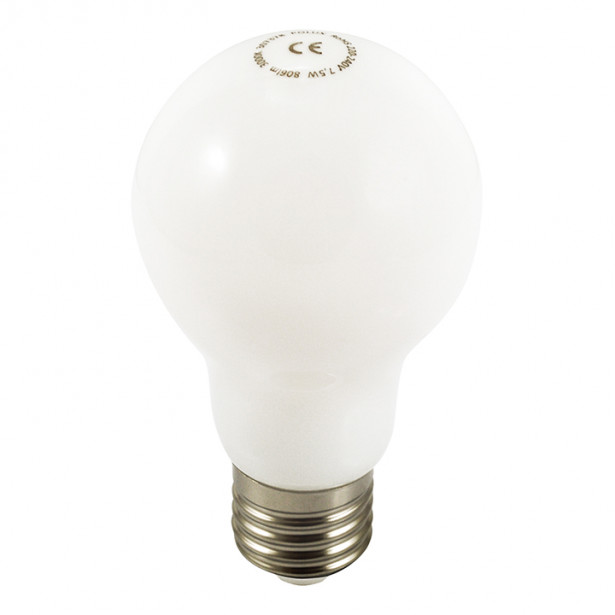 LED-lamppu Polux filamentti A60, E27, 7,5W, maitolasi 