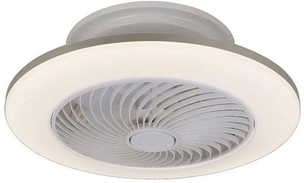 LED-tuuletinvalaisin Rabalux Dalfon, CCT 3000-6000K, 36W, Ø55cm, valkoinen