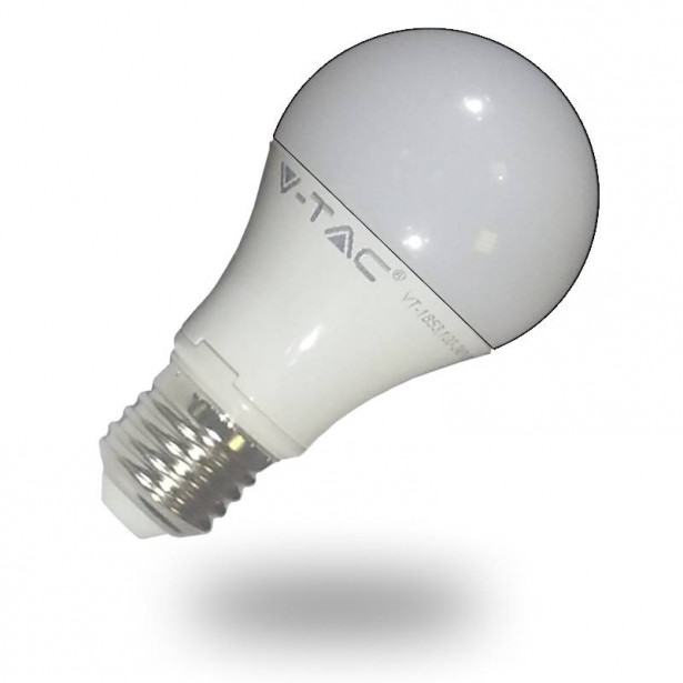 LED-lamppu A60 V-TAC VT-1853, 10W, 230V, 2700K, 806lm, IP20, Ø 60mm