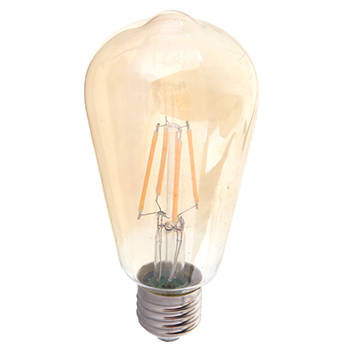 LED-lamppu ST64 V-TAC VT-1964, 4W, 230V, 2200K, 350lm, IP20, Ø 58mm, amber kupu