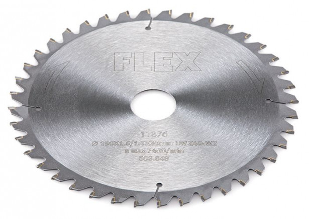 Pyörösahanterä FLEX D190x1.6x30 HW Z40 WZ/15°