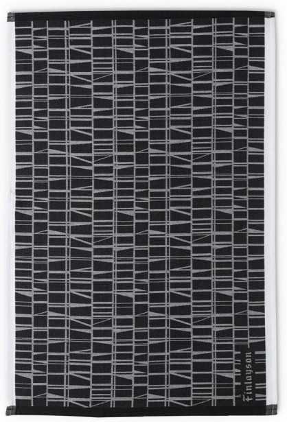Keittiöpyyhe Coronna, 2kpl, musta/valkoinen, 50x70