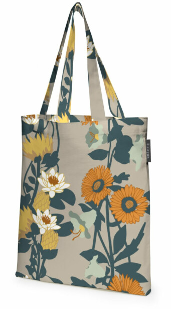 Kangaskassi Finlayson Kaksin, 36x42cm, oranssi/beige