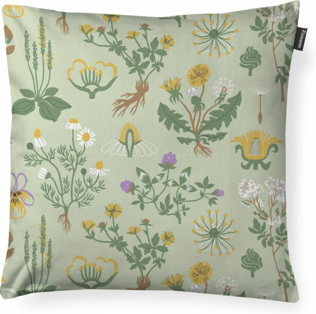 Koristetyynynpäällinen Finlayson Rohdot 48x48cm vihreä/keltainen/lila