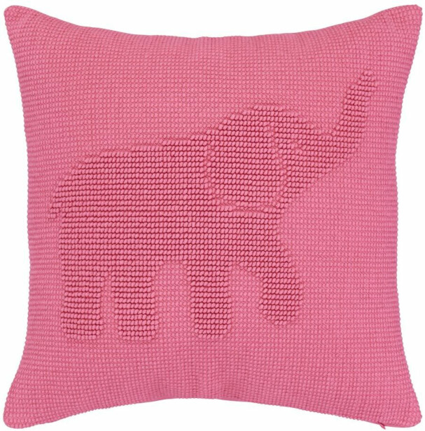 Koristetyynynpäällinen Finlayson Elefantti Vapaa, 50x50cm, pinkki