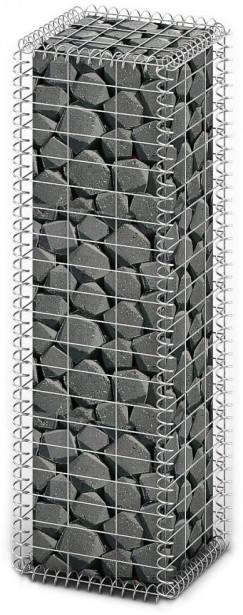 Gabion/kivikori kansilla, galvanoitu vaijeri, 100x30x30cm