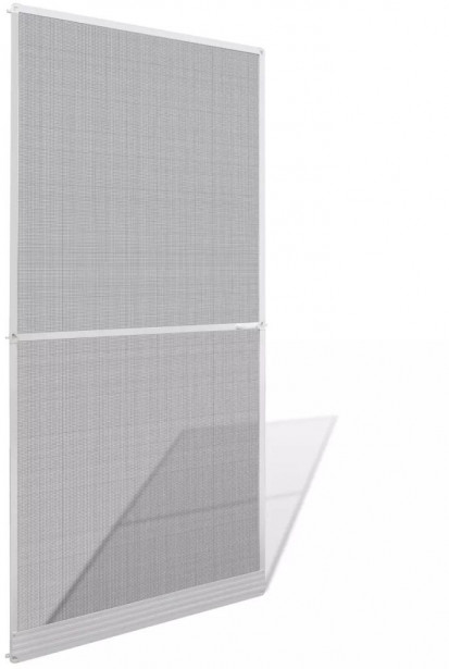 Saranoitu hyönteisverho oveen, 100x215 cm, valkoinen