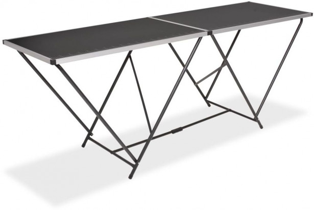 Taittuva tapetointipöytä mdf ja alumiini 200x60x78 cm_1