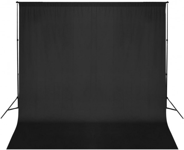 Kuvaustaustajärjestelmä, 600x300 cm, musta