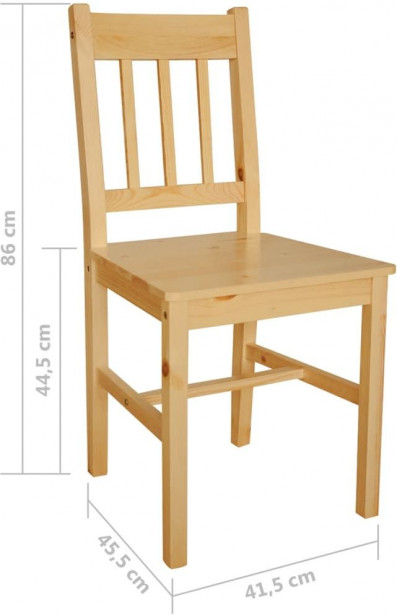 Ruokatuolit, 2 kpl, mänty