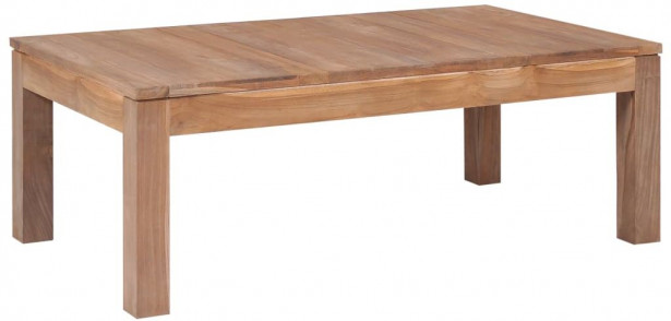 Sohvapöytä, 110x60x40 cm, luonnollisesti käsitelty tiikki