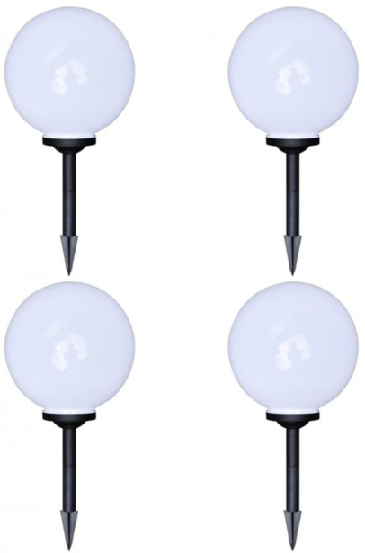 Ulkolamput polulle, 4 kpl, LED, 30 cm maapiikillä