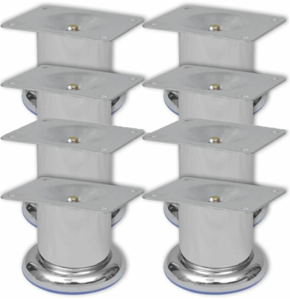Pyöreät sohvanjalat 8 kpl kromi 60 mm_1