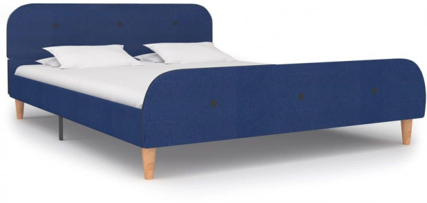Sängynrunko, sininen kangas, 135x190 cm