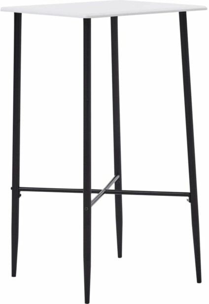 Baaripöytä valkoinen 60x60x111 cm mdf_1
