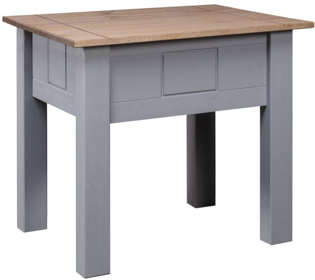 Yöpöytä harmaa 50,5x50,5x52,5 cm täysi mänty panama-sarja_1