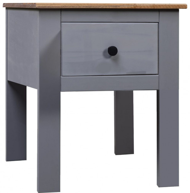 Yöpöytä harmaa 46x40x57 cm mänty panama-sarja_1