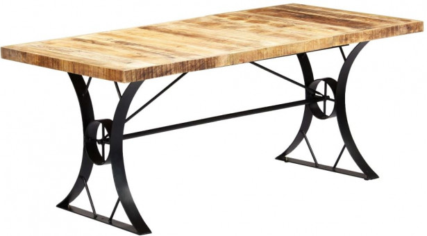 Ruokapöytä 180x90x76 cm täysi mangopuu_1
