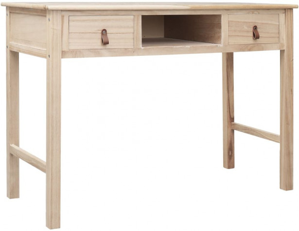 Kirjoituspöytä luonnollinen 110x45x76 cm puinen_1