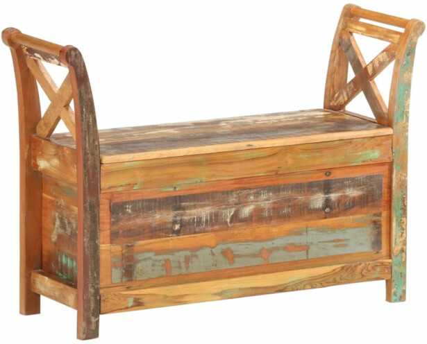 Eteisen penkki 103x33x72 cm kierrätetty puu_1