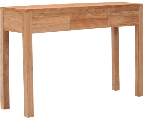 Sivupöytä, 110x35x75 cm, täysi tiikki
