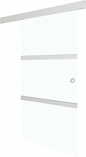 Liukuovi soft-stopeilla ESG-lasi 102,5x205 cm hopea