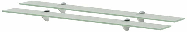 Kelluvat hyllyt, 2 kpl, lasi, 90x20 cm, 8 mm