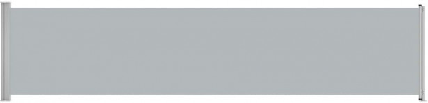 Sisäänvedettävä terassin sivumarkiisi, 140x600 cm, harmaa