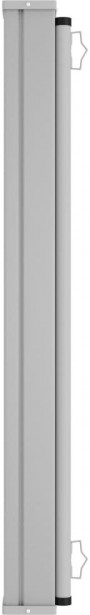 Sisäänvedettävä terassin sivumarkiisi, 140x600 cm, ruskea
