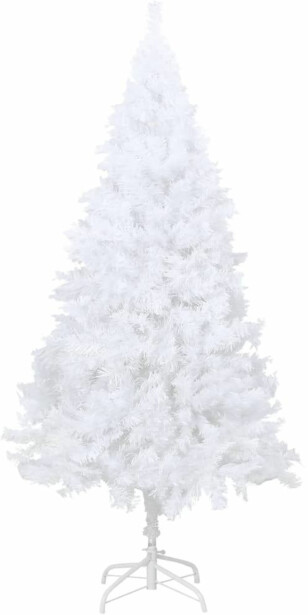 Tekojoulukuusi paksuilla oksilla, valkoinen, 180cm, PVC