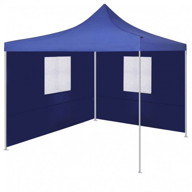 Pop-up teltta kokoontaitettava, kahdella seinällä, 3x3m, sininen