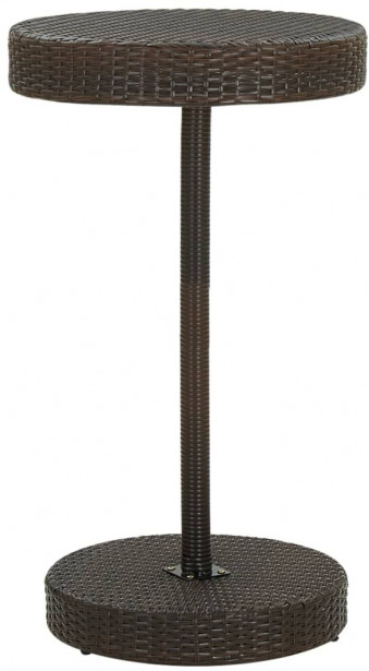 Puutarhapöytä ruskea 60,5x106 cm polyrottinki_1