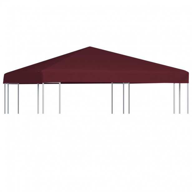 Paviljongin katto 310g/m², 3x3m, viininpunainen