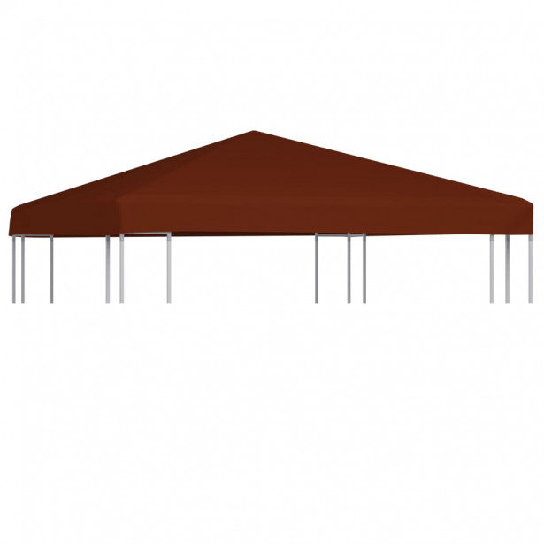 Paviljongin katto 310g/m², 3x3m, terrakotta