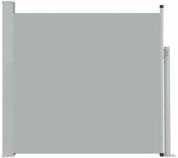 Sisäänvedettävä terassin sivumarkiisi, 170x300 cm, harmaa