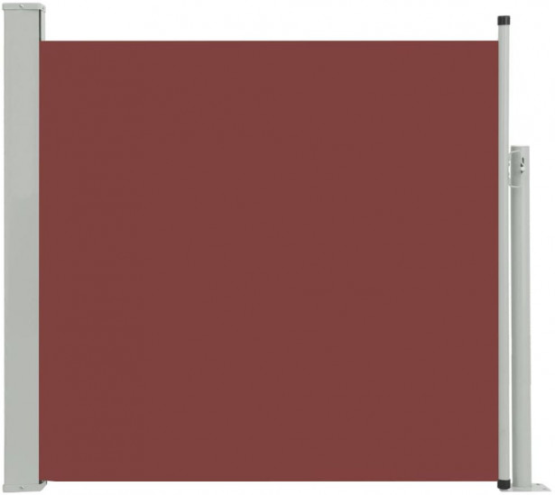 Sisäänvedettävä terassin sivumarkiisi, 170x300 cm, ruskea