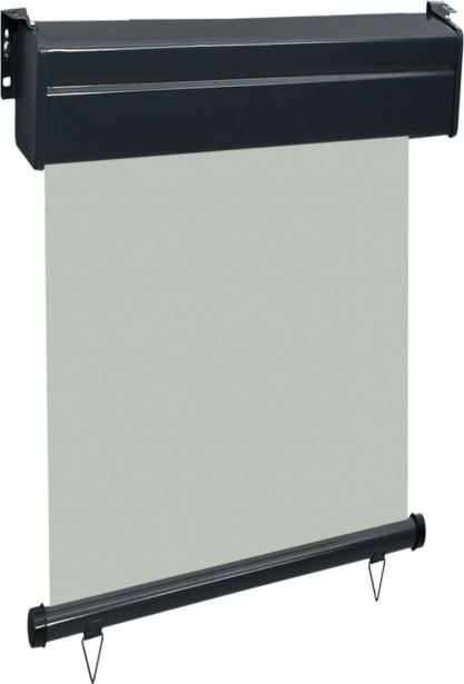Parvekkeen sivumarkiisi, 60x250 cm, harmaa