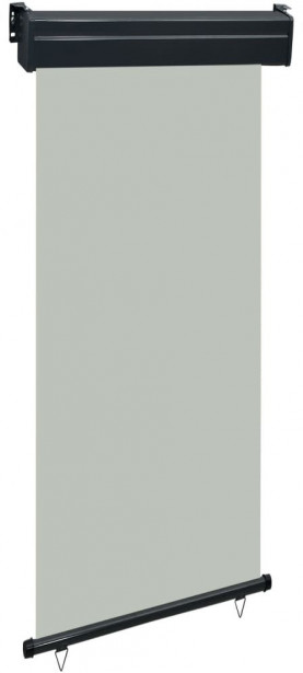 Parvekkeen sivumarkiisi, 100x250 cm, harmaa